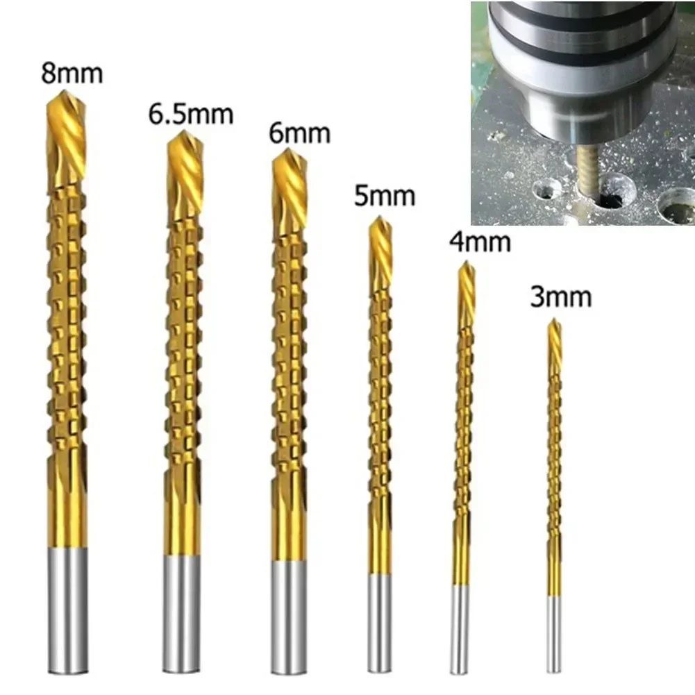 Broca métrica composta da torneira dos bocados de broca do parafuso para o plástico de madeira do metal 3-8mm revestido titânio conjunto do bocado de broca do cobalto de 3 pces hss