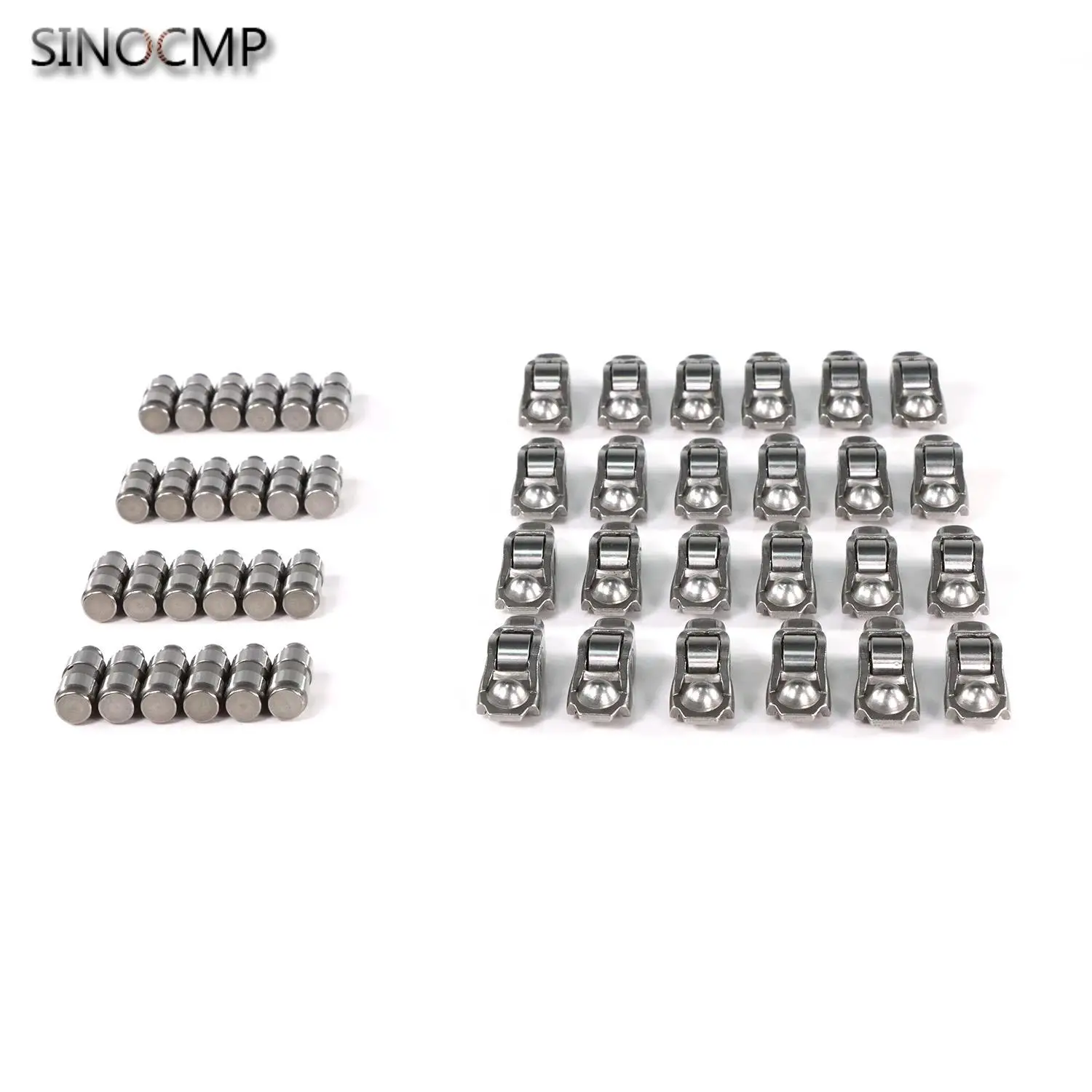 48pcs Rocker Arms Valve Lifters Kit 5184296AH 5184332AA For 2011-2020 Jeep Dodge Chrysler 3.6l 3.2l   Engines Components Parts