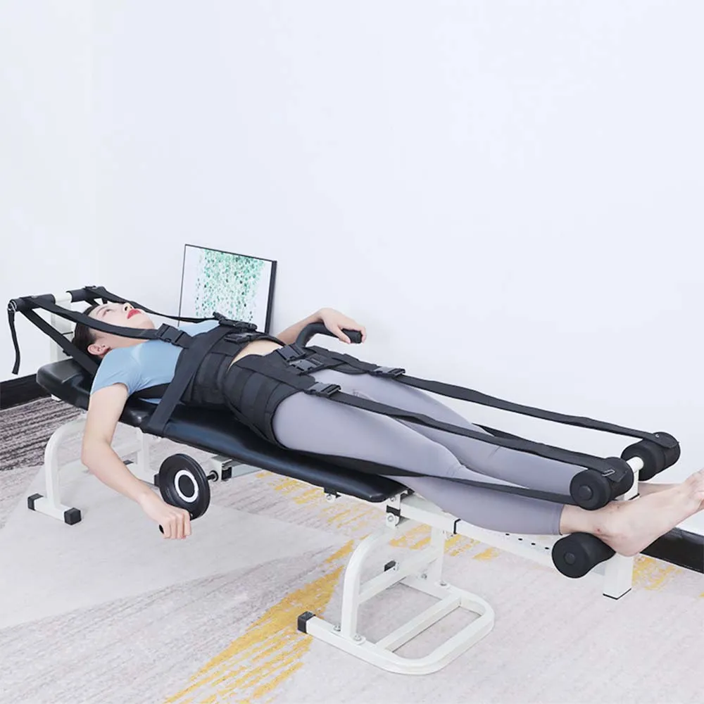 Treatment of cervical and lumbar stretcher lumbar traction bed lumbar intervertebral disc herniation traction bed home neck