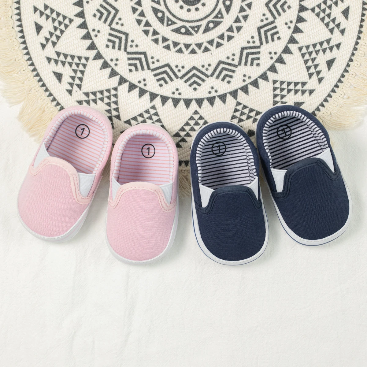 Baby Casual Canvas Shoes Anti-slip Soft Baby Boy Girl Sneakers Newborns Shallow Mouth First Walkers Infant Toddler Shoes