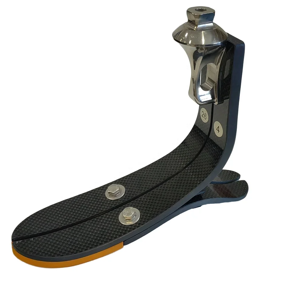Gold Seller Prosthetic Foot Artificial Limbs Rehabilitation Equipment Polyurethane High Ankle Carbon Fiber Foot for Medical Use