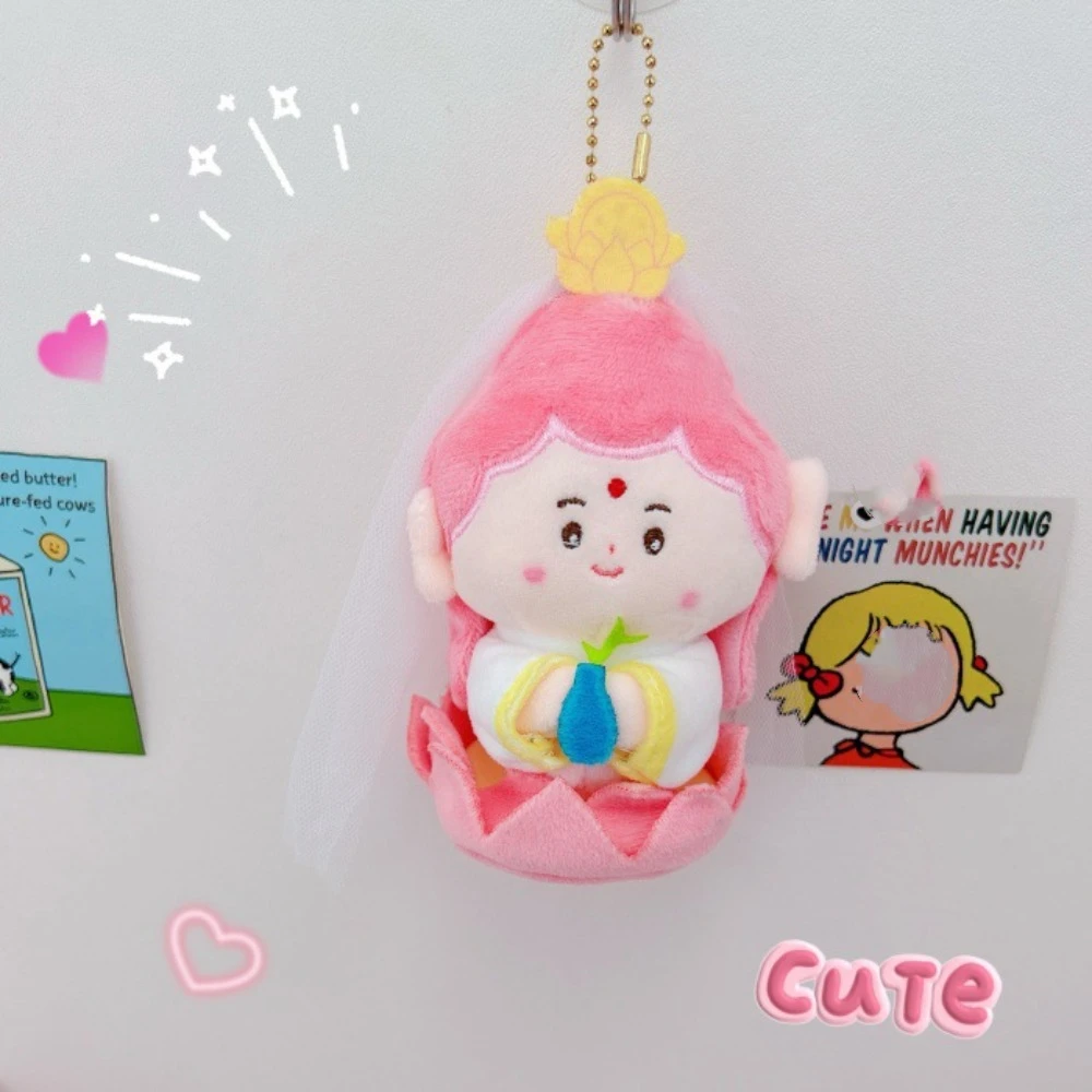 Muñeca creativa de Buda de 11cm, Kawaii, Shakyamuni, bolsa de dibujos animados, mochila, muñeca de peluche, mochila escolar, juguetes colgantes, regalos para niñas