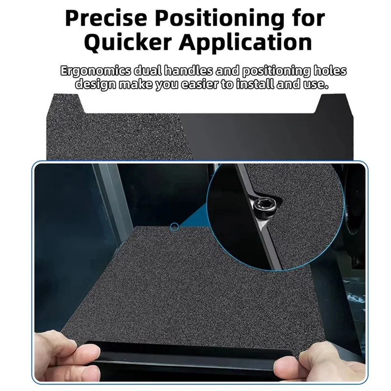 Placa de construcción texturizada de B47B-PEI, hoja de acero de resorte para impresora 3D suave y pulverizada de doble cara para Creality K1 Ender-3 V3 SE