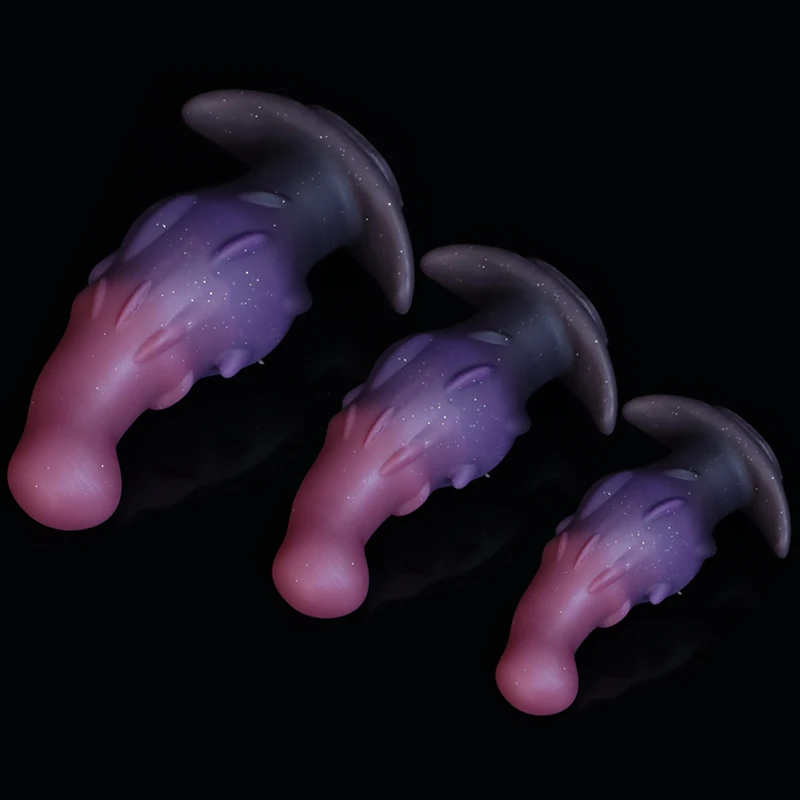 Silicone Anal Dilation Prostate Massage 3 Size Dildo Anal Plug For Wearing Huge Anal Bedas Soft Butt Plug Sex Toys for Men Women