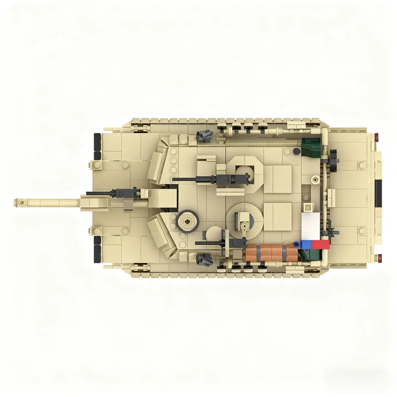 1198 pièces MOC Abrams US MBT 1 échelle modèle blocs de construction jouet Architecture assembler des cadeaux de noël bricolage idée créative éducation