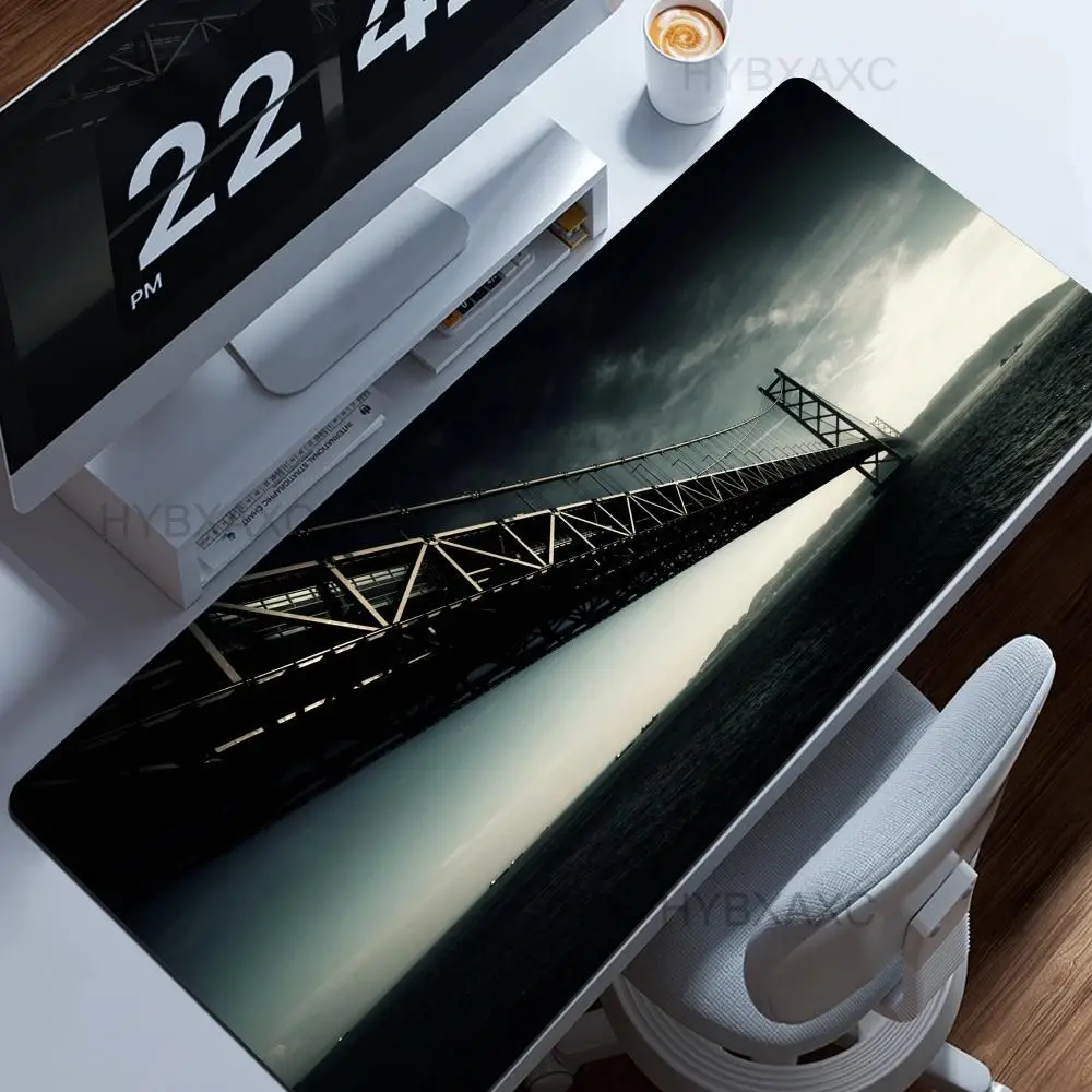 Akashi Kaikyo Bridge Mouse Pad Cute HD Desk Pad Extended Gaming Keyboard Mats Large 90x40cm XXL Gamer Mousepad