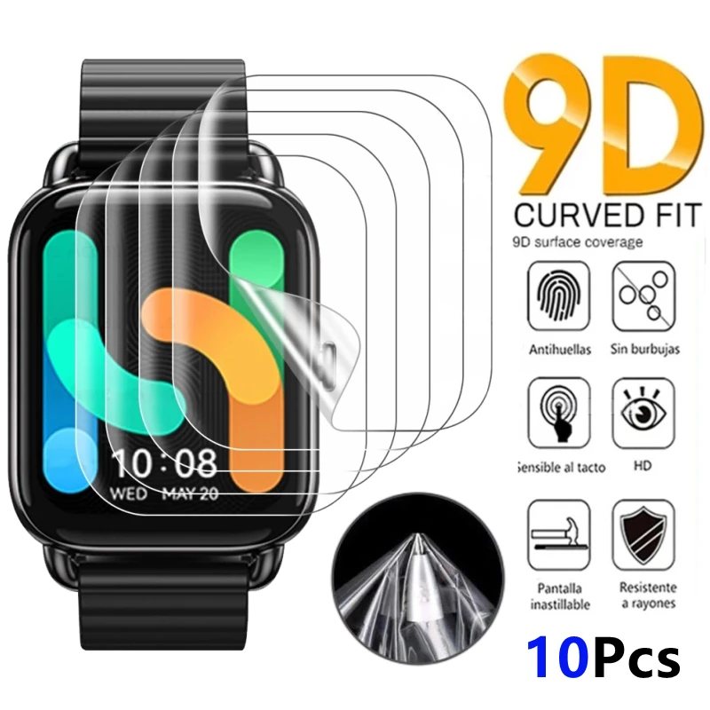 1-10 Chiếc Mềm Hydrogel Cho HAYLOU RS4 RS4Plus Tấm Bảo Vệ Màn Hình Bộ Phim Không Kính Cho Haylou RS4 + RS4 Plus Smartwatch Phim