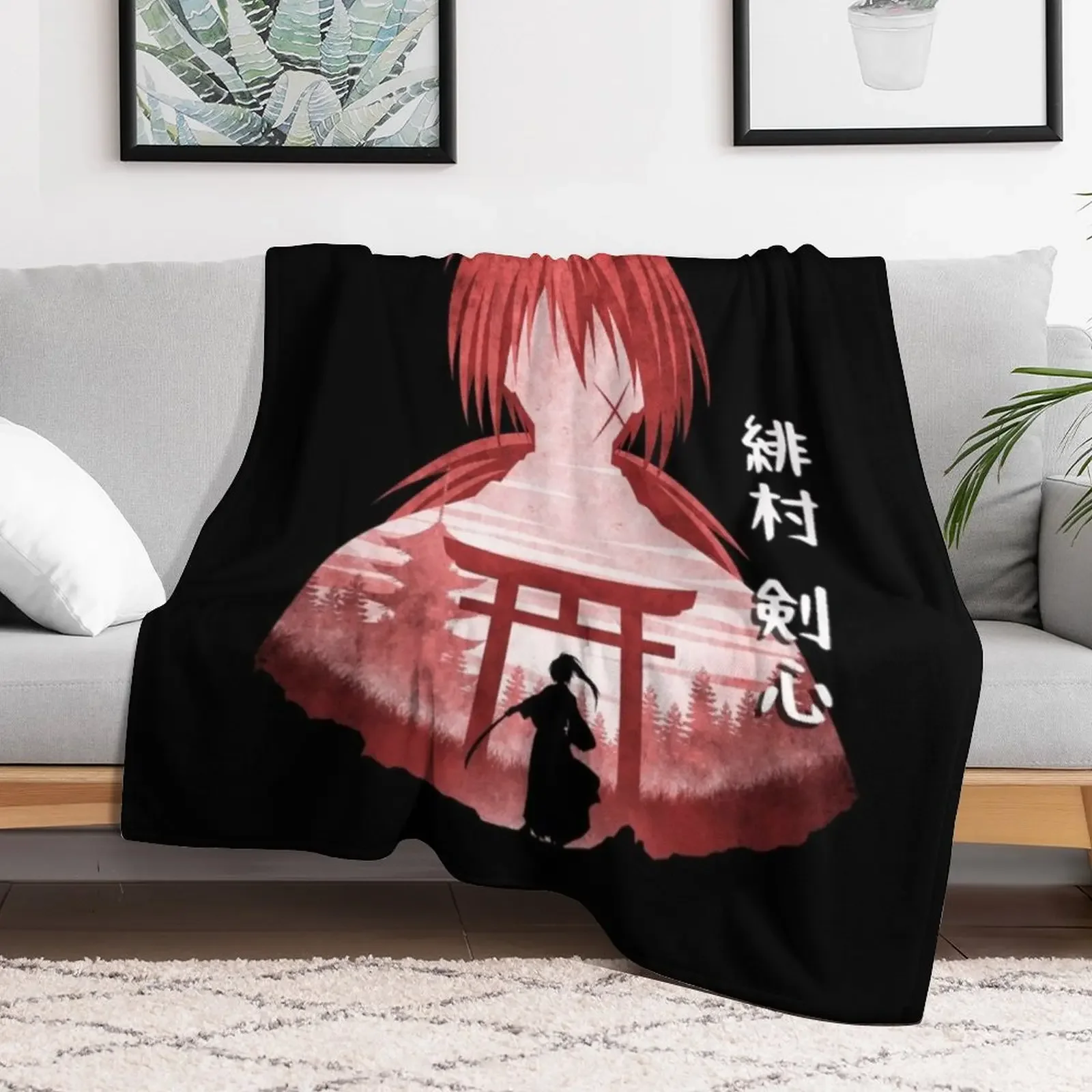 Kenshin Himura Throw Blanket Weighted Blankets For Bed Shaggy Blankets