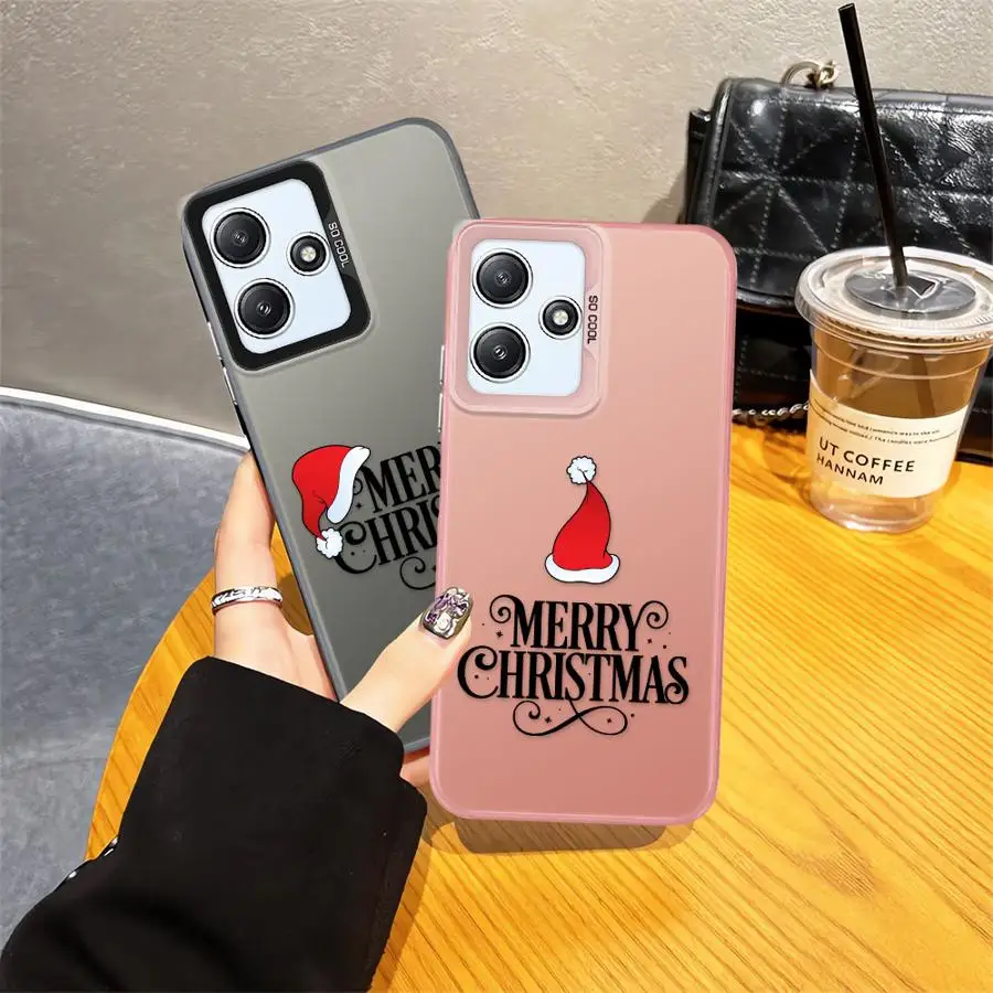 عيد الميلاد قبعة الأزياء حالة الهاتف ل Xiaomi Redmi 13 12C 12 A4 A1 A3 A2 زائد 13C 14C A3x لينة غطاء #6