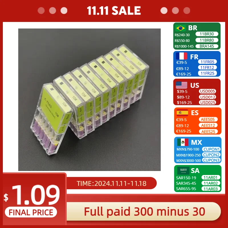 5boxes Dental K Files Hand Use  6# 8# 10# 15# Stainless Steel Dental files Root Canal Endodontic Files Instrument