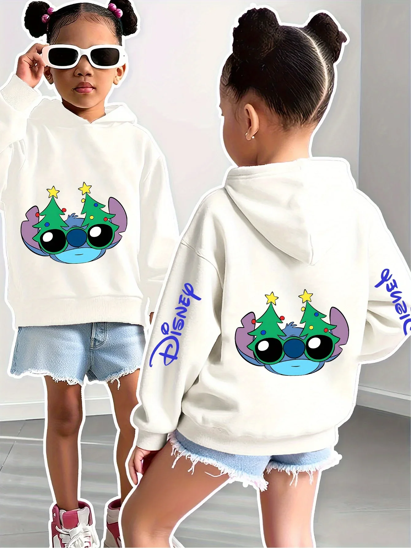 Disney Star Baby Stitch، Stitch، Sudadera con capucha Stitch، Hombres y mujeres، Pareja، Parent-niño، Ropa para niños