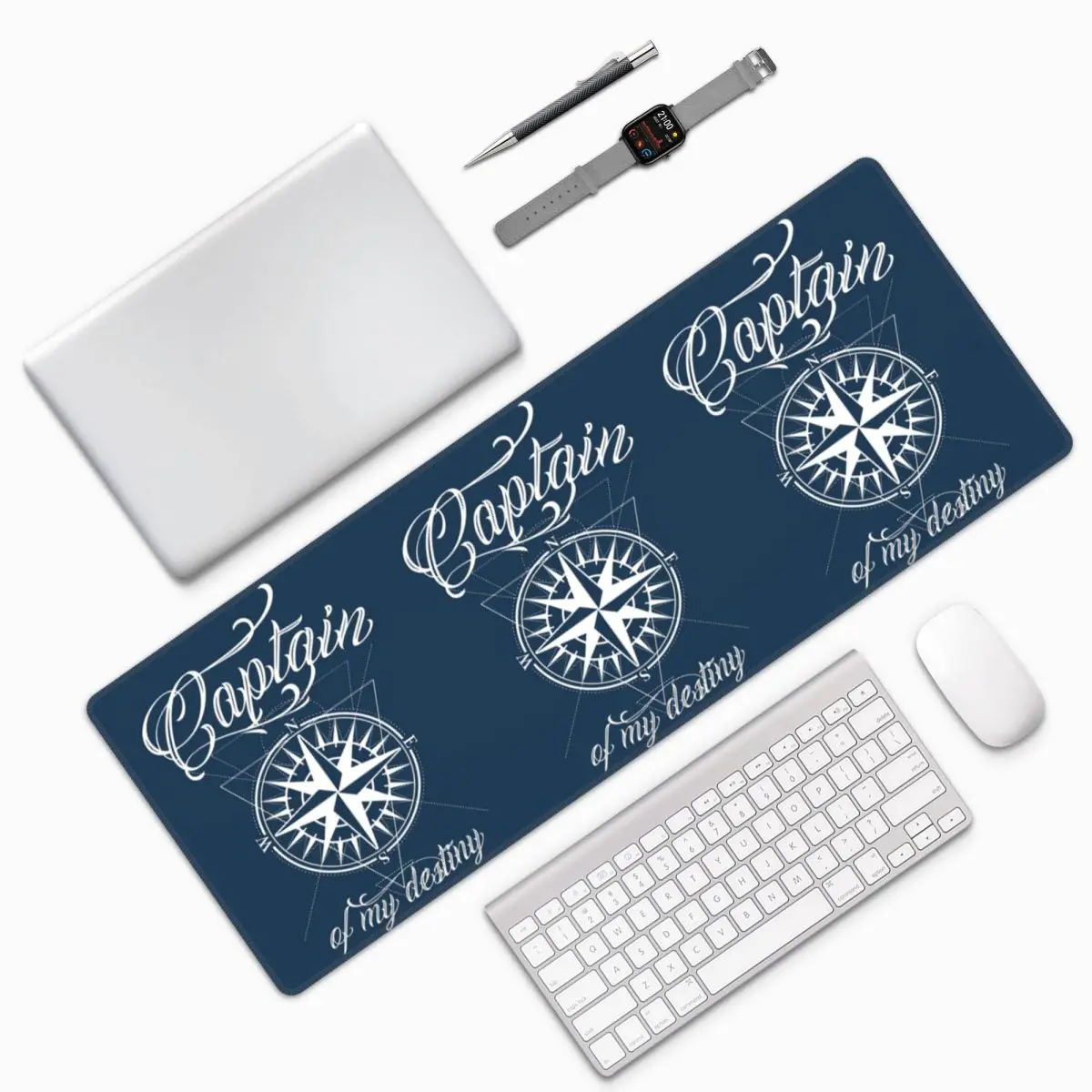 Nautical Compass Captain Anchor Boat Large Mouse Pad Computer Keyboard Mouse Mat Gamer PC Laptop Desk Mat Office Table Mats