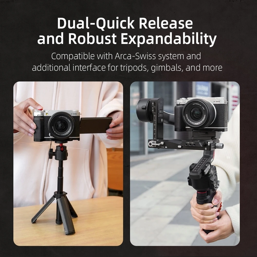 Camera Bracket For Fujifilm X-M5 Camera L-Grip X-M5 Camera Cold Shoe Finger Grip One-Handed Grip Shooting Bracket Accessories