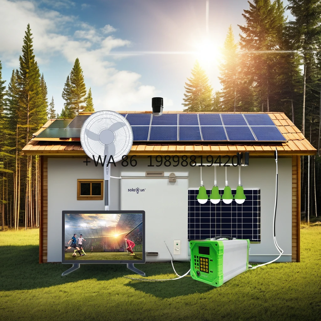 

Hybrid Complete Solar Panel Kit for Home Cheap Polycrystalline Silicon with Lifepo4 Battery Ground Mounting