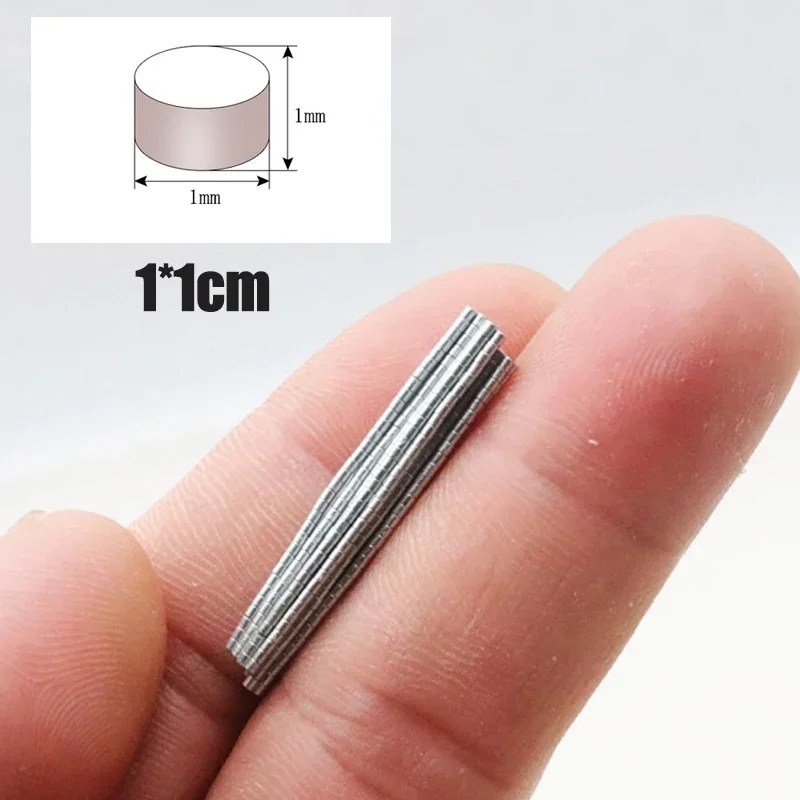 1 x 1/2 x 1/3 x 1/4 x 1 mm, superstarke Neodym-Scheibenmagnete, leistungsstarke Magnete für Kühlschrank, Heimwerker, Gebäude, wissenschaftliche Bastelarbeiten, Büromagnete