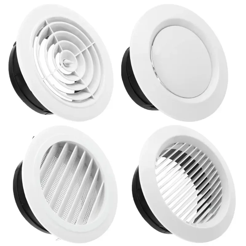 100/150mm Various Shapes Air Vent Extract Valve Grille Air Circulation Vents Cover Round Ducting Ventilation Cover Accessories