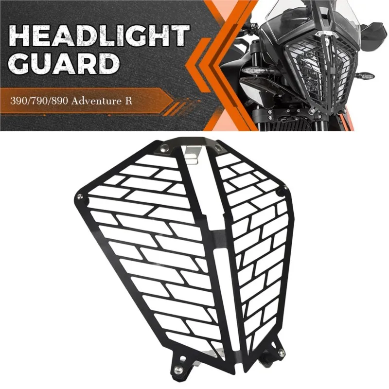 

For 390/790/890 Adventure R 2019-2021 Motorcycle Headlight Grille Headlamp Bracket Motorcycle Fog Lamp Guard Head Light protect