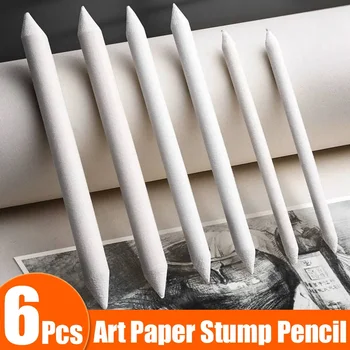 전문 스케치 종이 지우개 펜, 미술 도구 혼합 그루터기 종이 펜, 페인팅 및 스케치 드로잉 번짐 펜, 3 개, 6 개 
