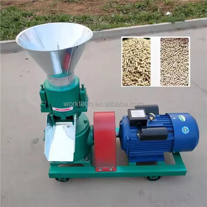 

Animal Pellet Feed Mill Machine with 2 Head Rollers Animal Food Maker Feed Granulator Machine Pellet Mill Machine