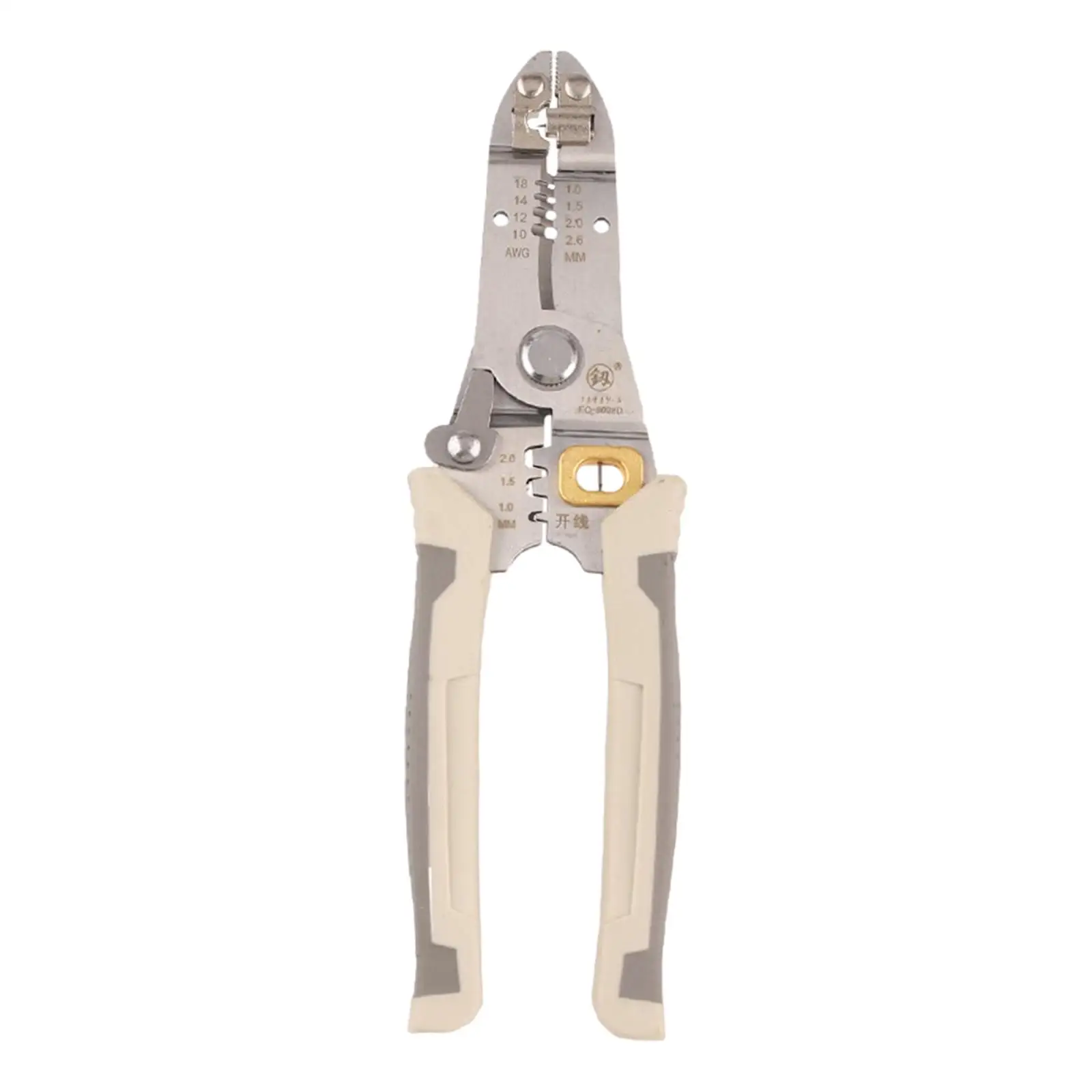 8inch Wire Stripper Easy to Use Hand Tool Stranded Wire Cutter Wire Cutter Stripper for Pressing Wire Cutting Splitting Crimping