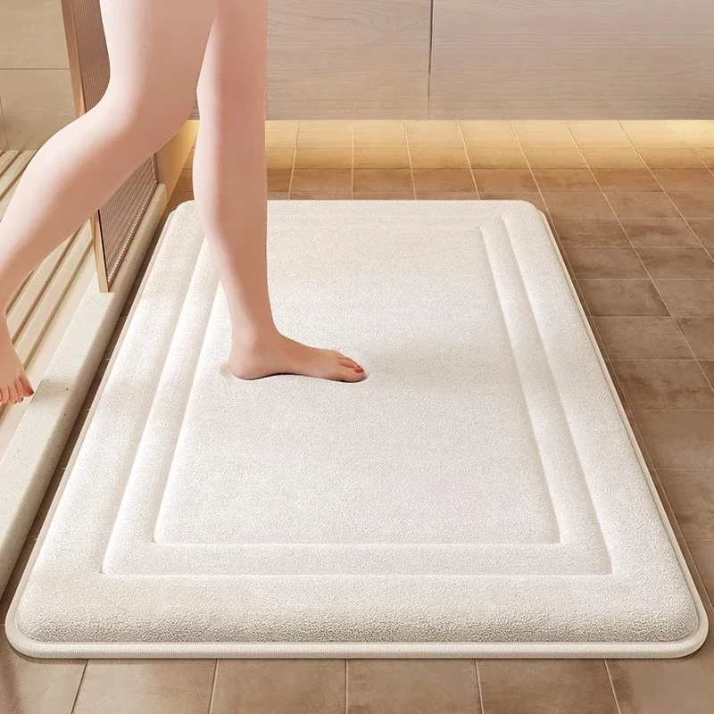 

Toilet floor mat Bathroom non-slip absorbent foot mat