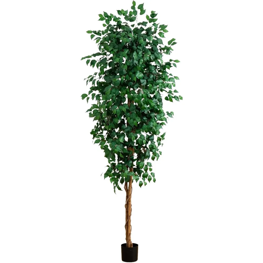 

Almost Natural 8-foot Three Trunk Artificial Banyan Tree with Natural Wooden Trunk