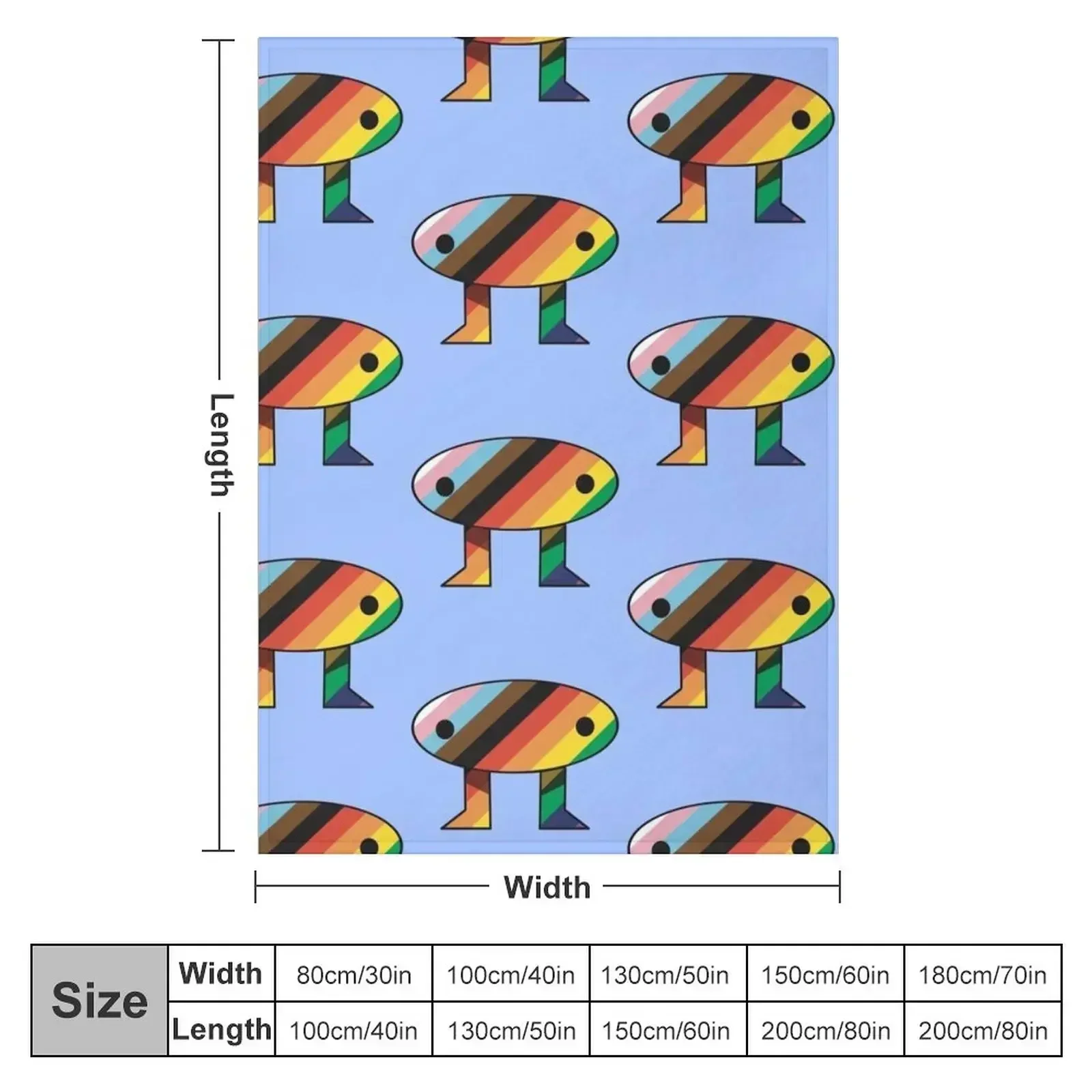 Progress Ally PRIDE Todd Throw Blanket Nap Large Picnic Loose Blankets