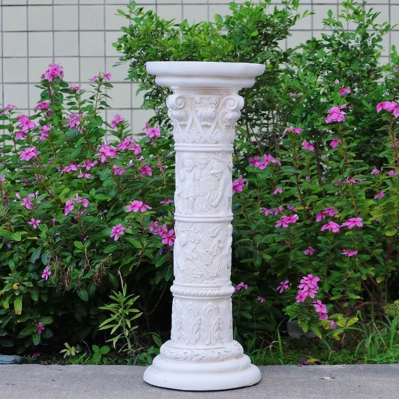 European garden Roman column decoration ornament courtyard wedding display stand arrangement props outdoor flower