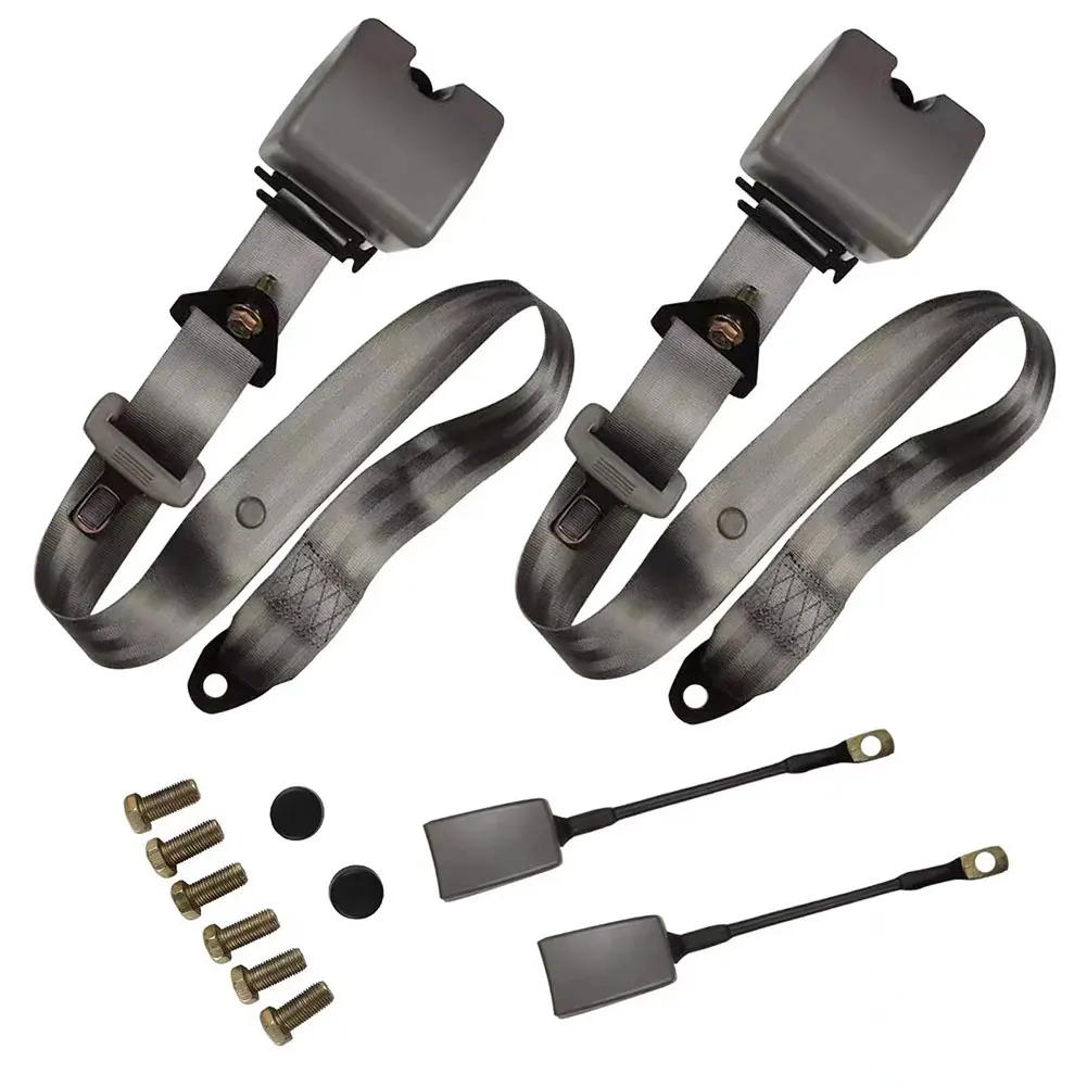 Afbeelding 5: 2 Stuks 3-Punts Intrekbare Verstelbare Riemen Automatische Veiligheidsgordel Verstelbare Veiligheidsgordel Voor Golfkar Utv Minivan Rv Truck Vorkheftruck