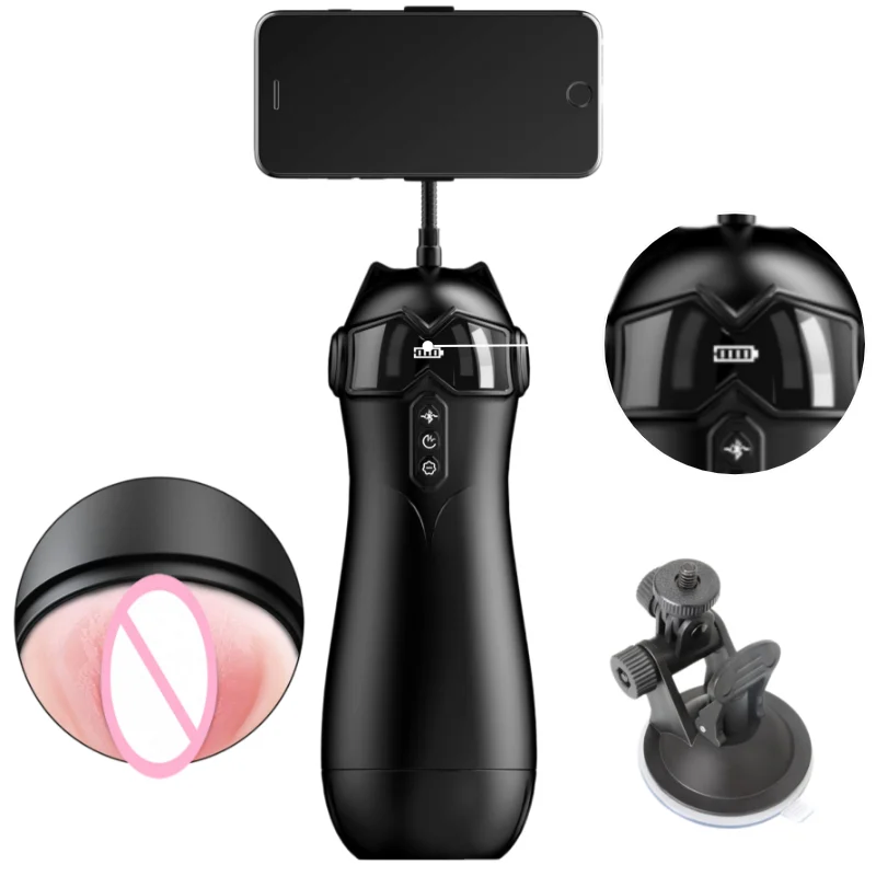 Compact Pocket Male Stroker Automatic Sucking 7 Vibration Suction Mode 3D Realistic Texture Material Discreet Adult Intimate Toy