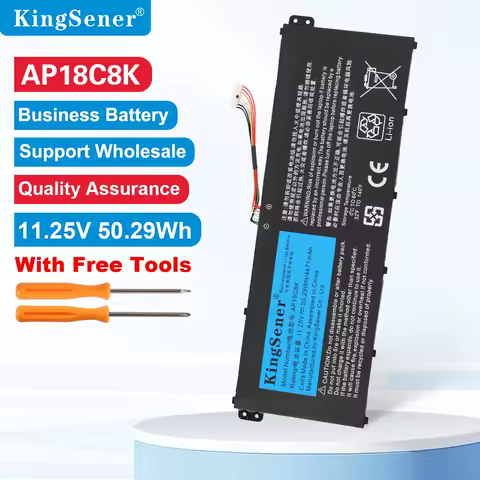 KingSener AP18C8K AP18C4K Laptop Battery For Acer Aspire 5 A515-43-R057 R4MG R6F6 R6WW A515-44 R7NU R5UZ KT00304012 4471mAh