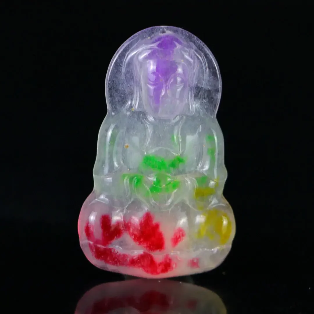 

New Perfect High Ice Seiko Engraved Guanyin Brand Exquisite Jewelry Free Chain Free Box