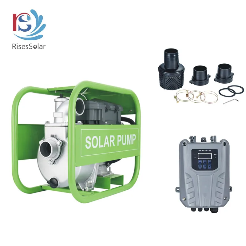 مضخة مياه سطحية تعمل بالطاقة الشمسية DC مضخات سطحية محمولة للري مضخات معززة للضغط الشمسي لسطح التيار المستمر