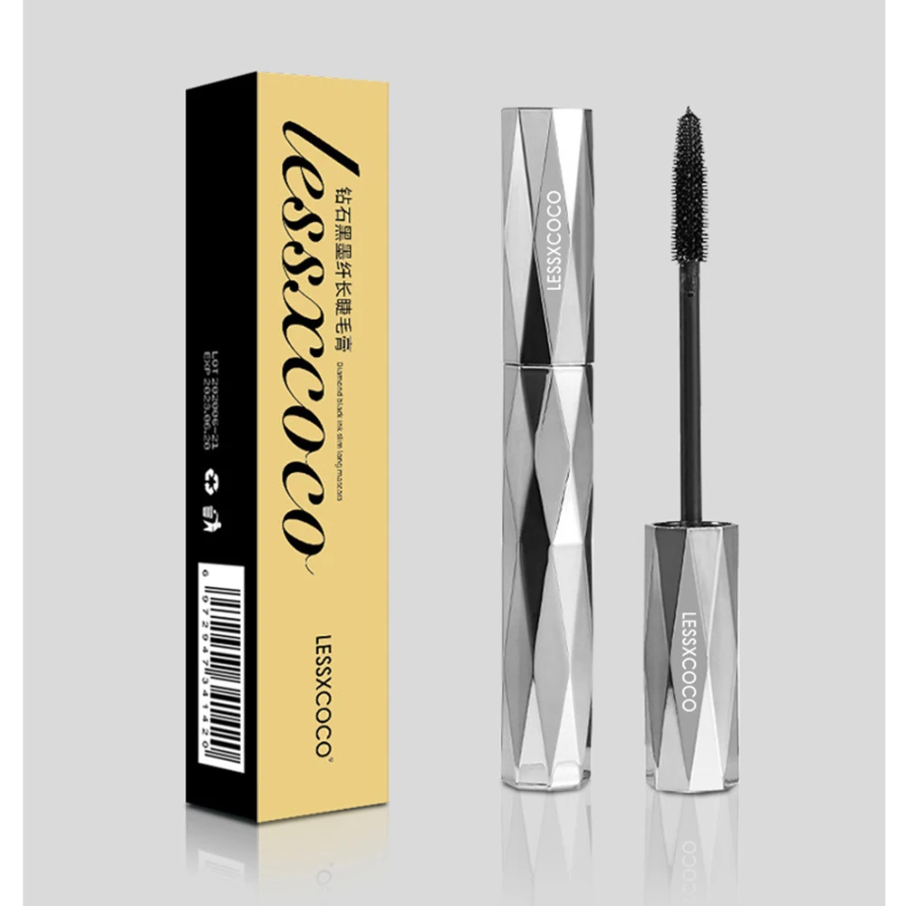 1/3/5 Stuks Mascara Waterdichte Zijden Vezel Mascara Cosmetica Zwarte Mascara Vlekbestendige Grote Ogen 3d Mascara Ogen Make-Up