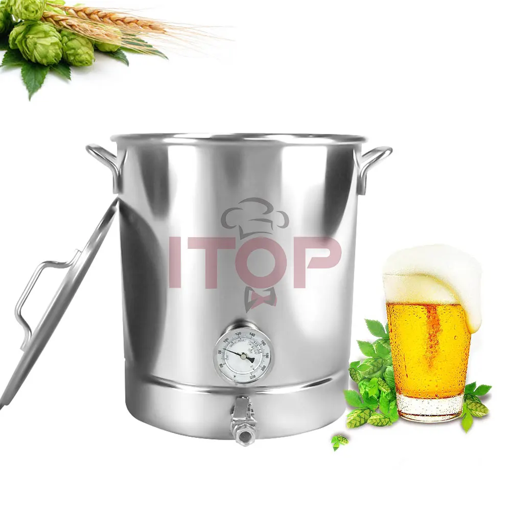 

ITOP Stainless Steel Fermenter Equipment Barril De Elaboracion De Cerveza Food Grade Beer Keg With Thermometer For Beer Brewing