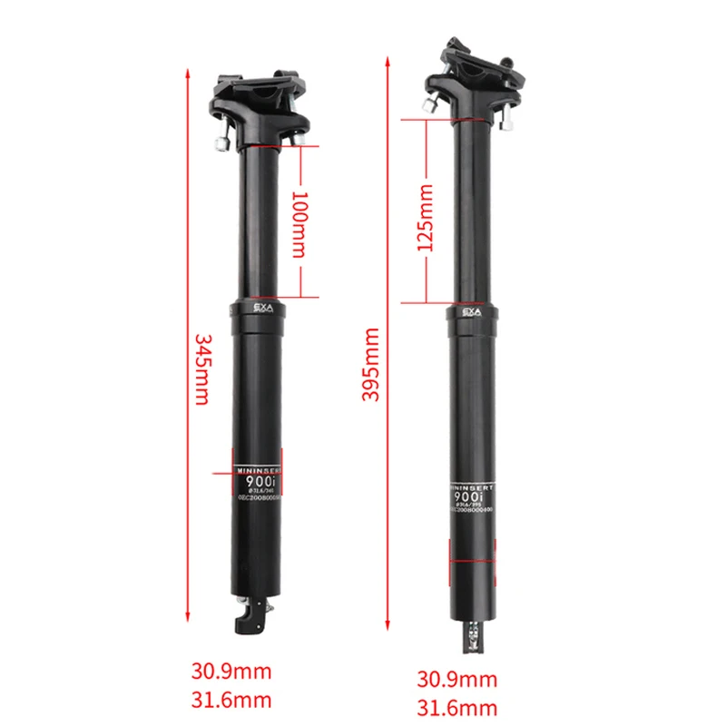 Bicycle seatpost 30.9 31.6mm telescopic tija mtbKS 900i 125 150mm travel canote retratil mtb hidraulico remote control seatpost