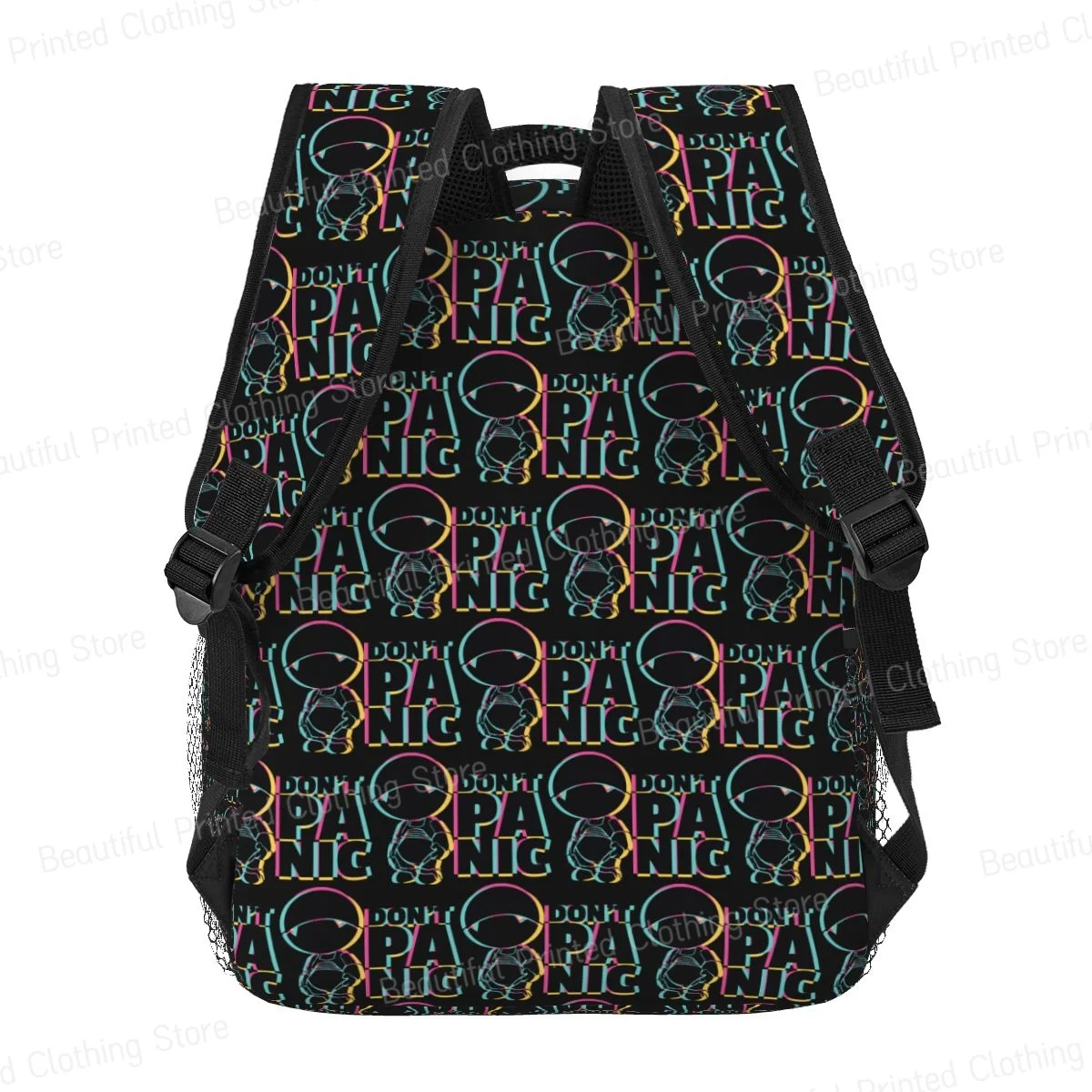 Mochila versátil para niños y niñas, bolso de hombro para ordenador portátil, no Panic, diario