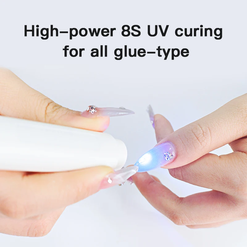 tank007 UV340 UV LED Nail Curing Lamp Mini Nail Lamp Fast Dry & Cure Gel Nail