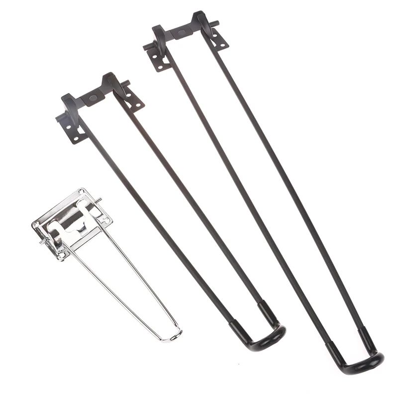 1Pc Foldable Laptop Coffee Table Replacement Bed Cabinet Folding Table Legs U-shaped Table Leg Metal Furniture