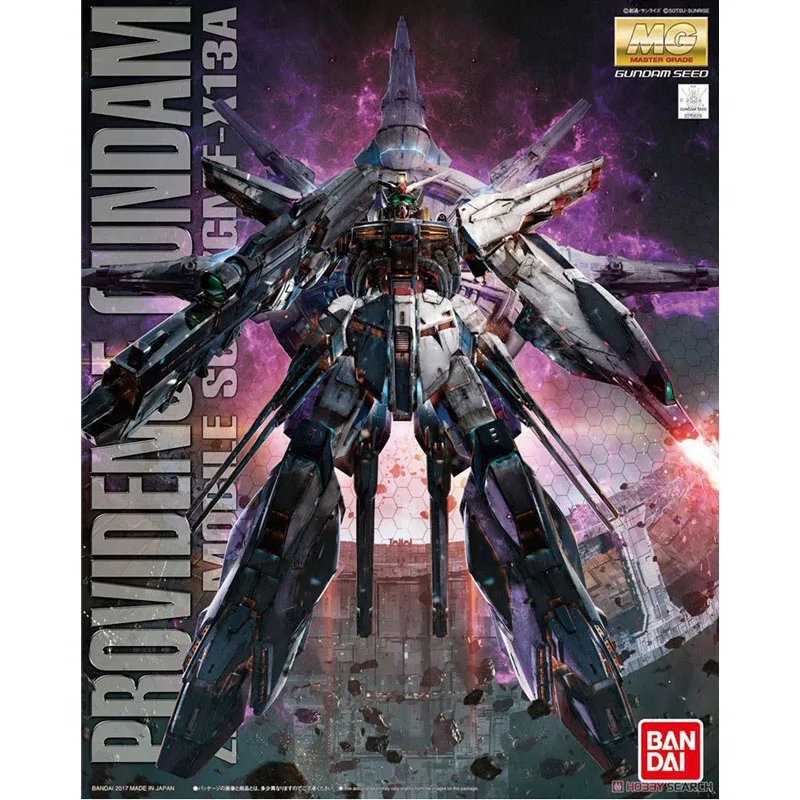 BANDAI 63051 MG 1/100 ZGMF-X13A Heavenly Emperor Providence Gundam Model Kit Regular Edition Action Anime Figures Toy Child Gift