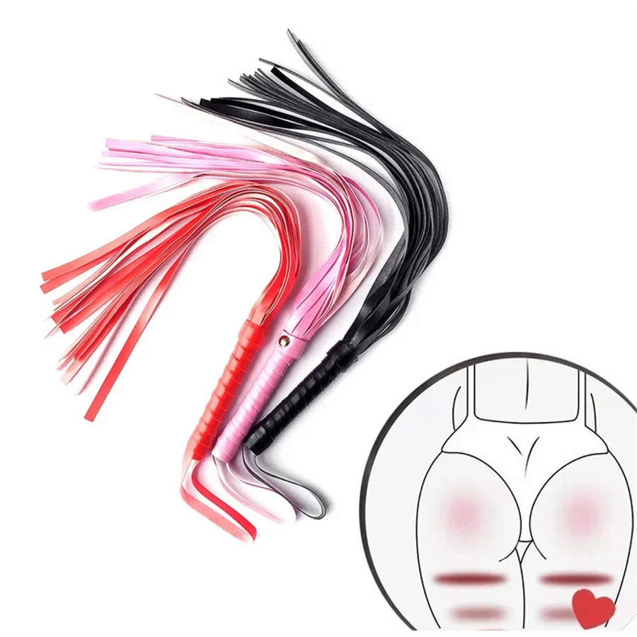 עור שוט עם ידית flogger פגיון שעבוד שליטה איתות סוסים רכיבה על שוט מבוגרים משחקים פטיש צעצועי מין לזוגות