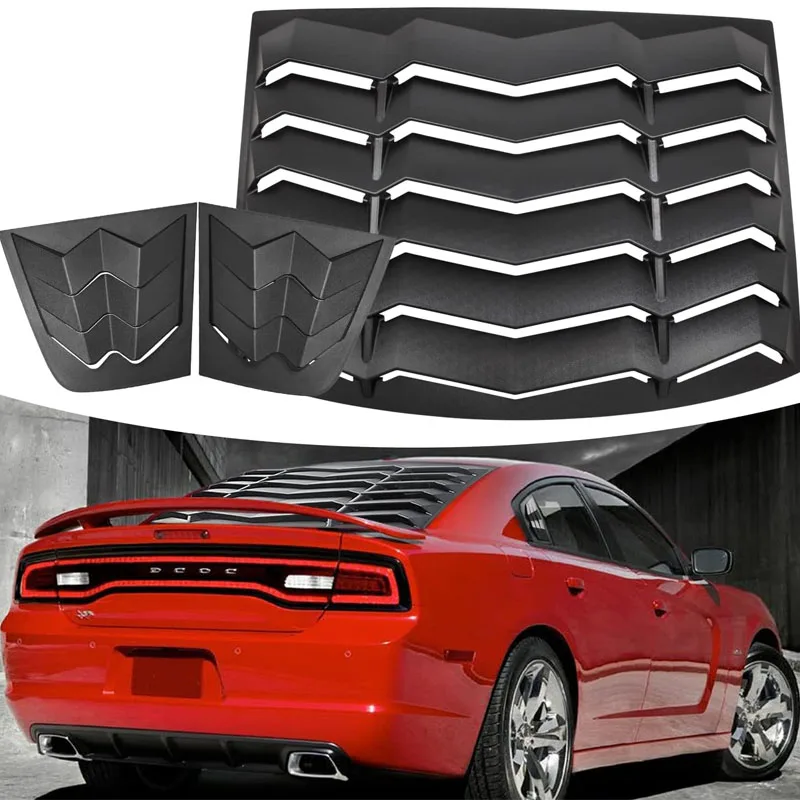 

Car Rear+Side Window Louver Windshield Sun Shade Cover for Dodge Charger 2011-2022 SXT GT R/T Scat Pack SRT Hellcat , Auto Parts