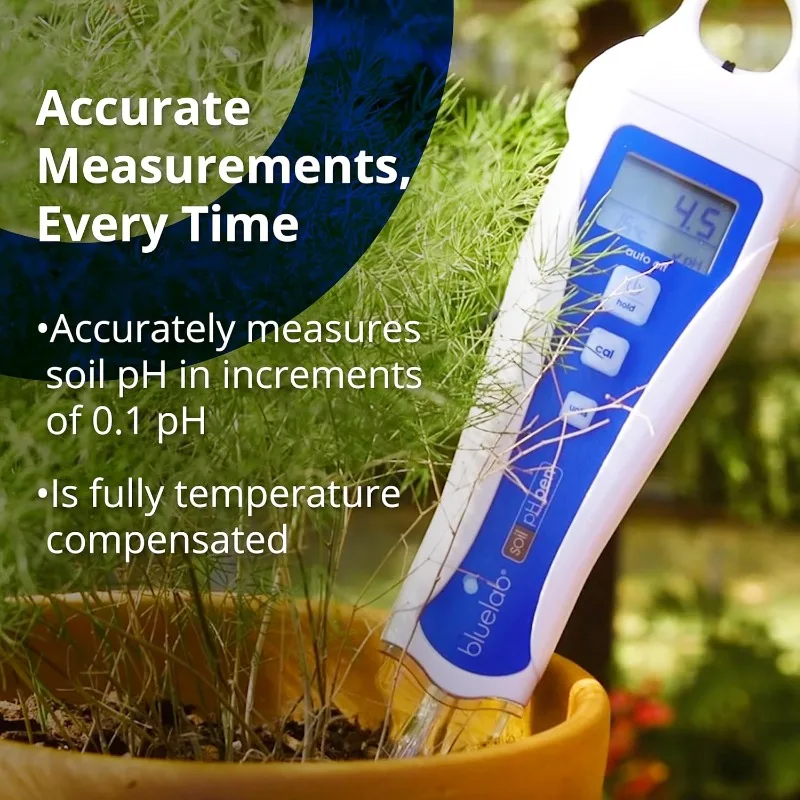 Bluelab Soil pH Pen, Digital Meter and Water Test Kit, Used for Coco and Rockwool, for Hydroponic System and Indoor Plant Grow