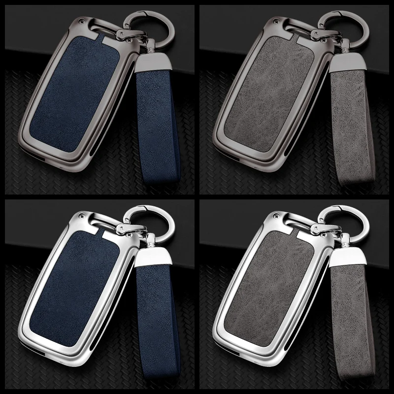Leather Car Key Case Cover Shell For Volkswagen VW Polo Golf Passat Tiguan Beetle Caddy T5 Up Eos Skoda Octavia Seat Leon Altea