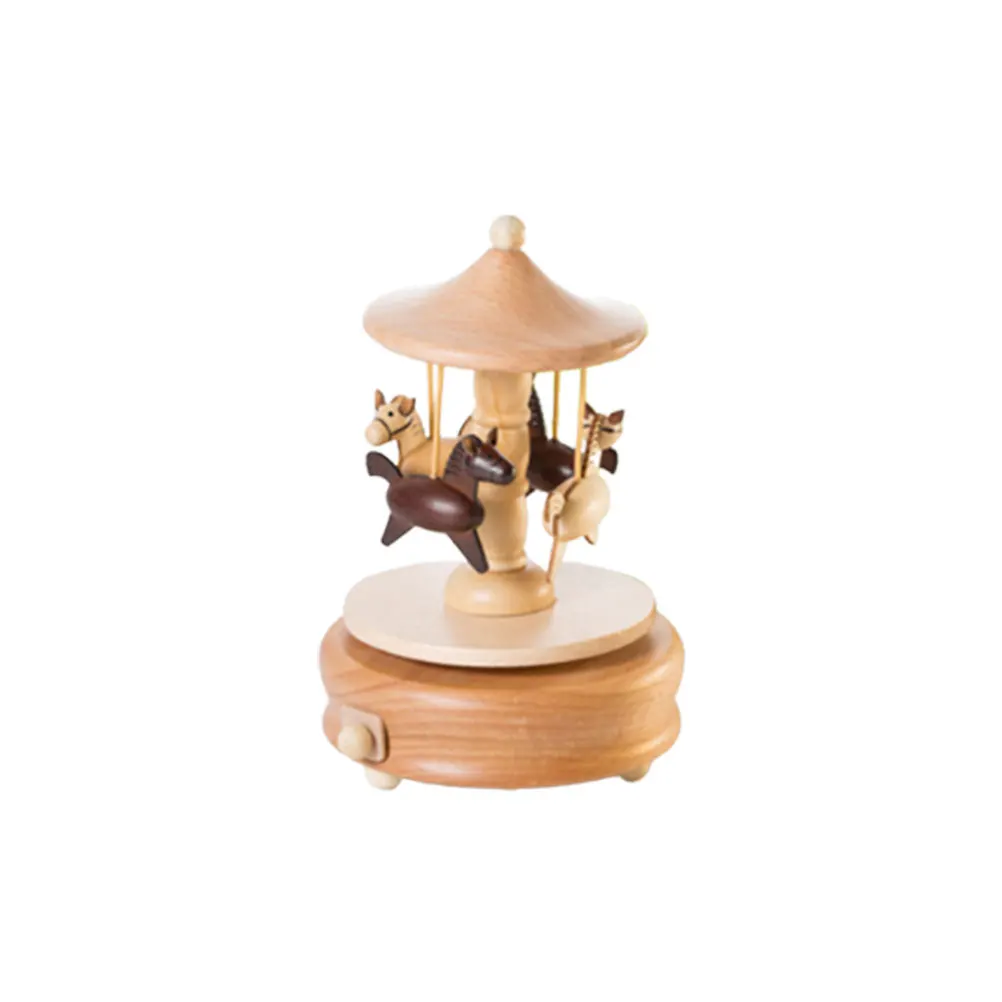 

Wooden Clockwork Music Box Christmas Boxes for Girl Musical Jewelry Fashion Child