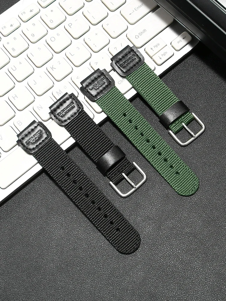 Compatible with G-SHOCK C-a-s-i-o GM DW 5600 MRW200 GW-M5610 Small Square Nylon Watch Strap