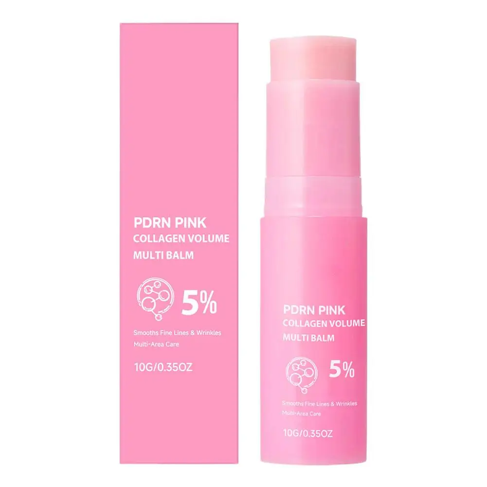 PDRN Pink Collagen Multi Balm Stick NAD+Serum+Feuchtigkeitscreme Gesichtscreme Hautbooster Kollagen Anti-Falten Gesichts- und Körperpflege Feuchtigkeitsspendend Straffend
