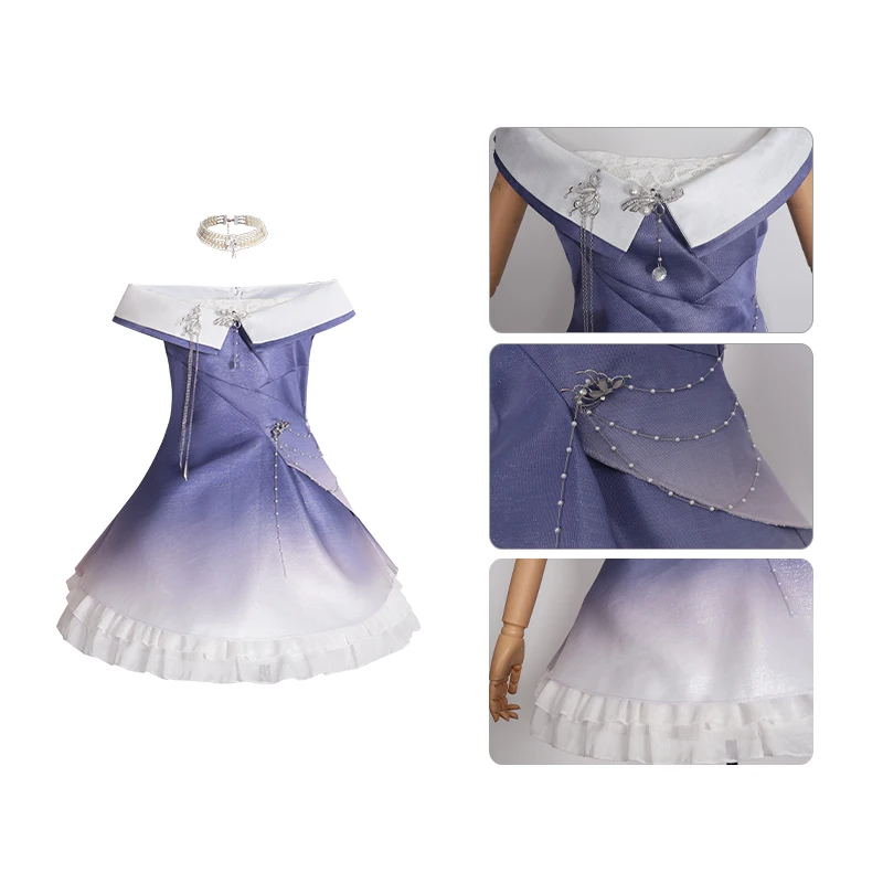 أنيمي الحب والفضاء العميق أنثى MC درب التبانة حلم 520 تأثيري حلي سباركلي ثوب مسائي فستان هالوين تأثيري للمرأة