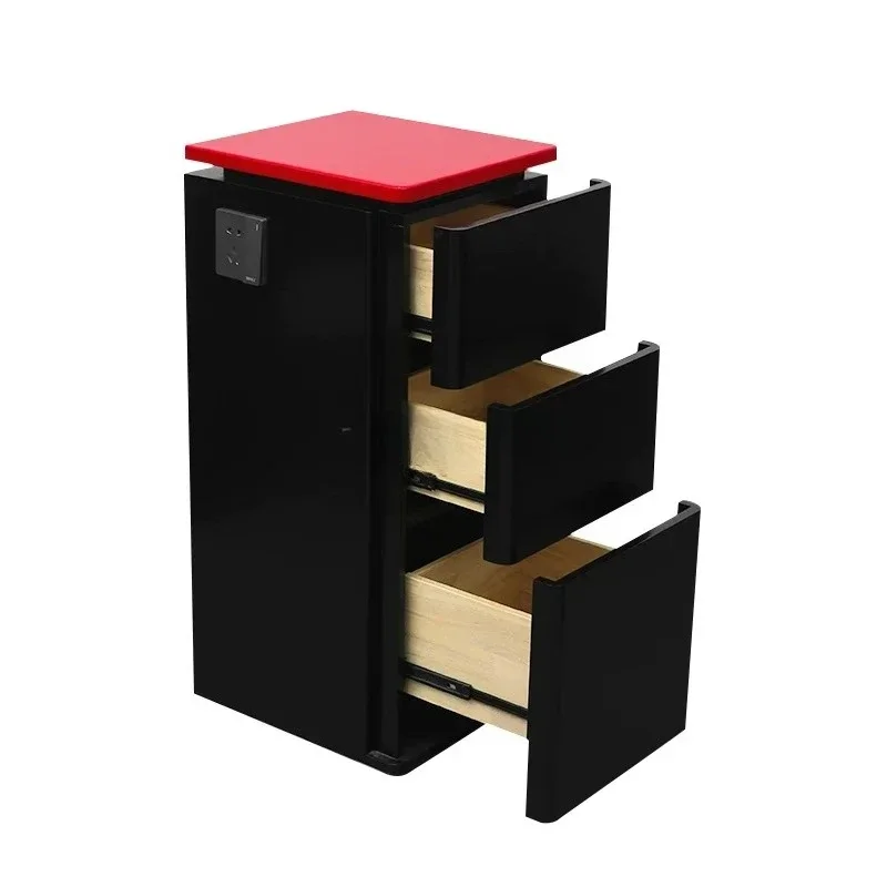 A Hair Salon Tool Cabinet for Hair Salon Stainless Steel Working Barber Storage Locker