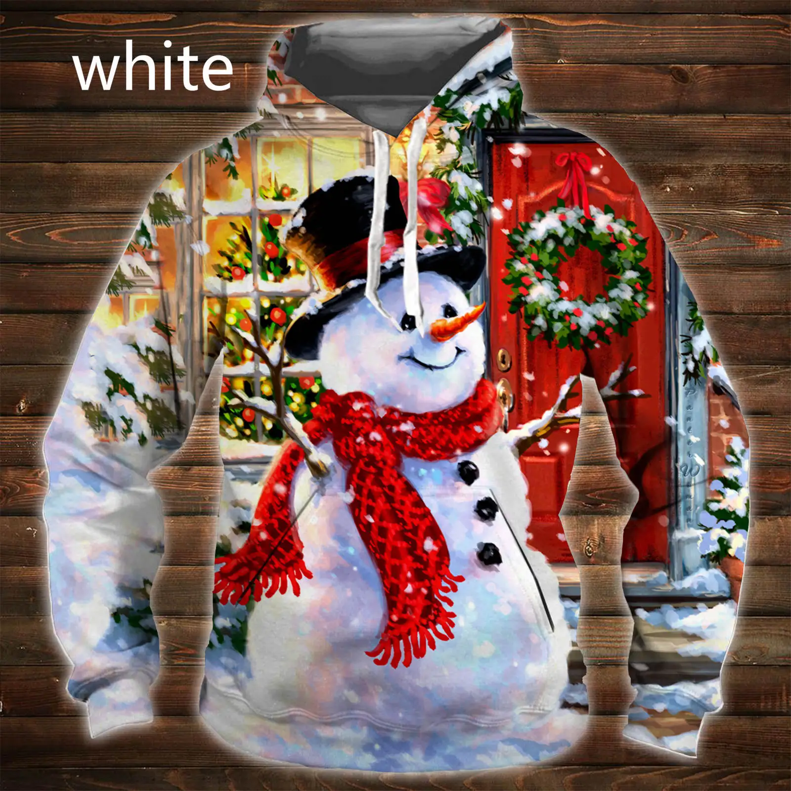 Newest Fashion Christmas 3d Hoodie Santa Claus/snowman Funny Printed Pullover Hip Hop Animal Casual Sweatshirt